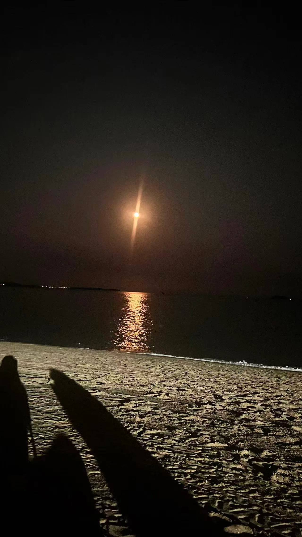 黄厝海滩满月夜